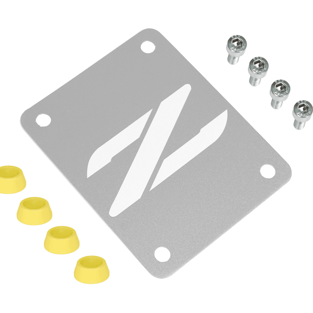 ZSPEC Silver PTU Holes Cover Plate for Z32 300zx, Billet