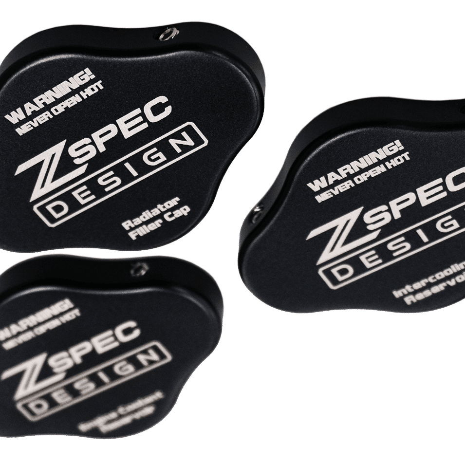 ZSPEC Fluid Reservoir Cap Covers Set for '23+ Nissan Z RZ34, Billet, 3 Caps