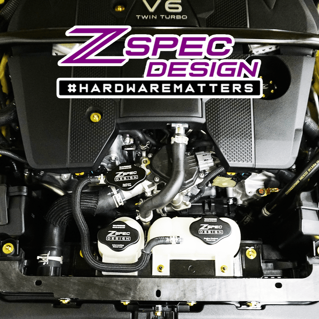 ZSPEC Fluid Reservoir Cap Covers Set for '23+ Nissan Z RZ34, Billet, 3 Caps