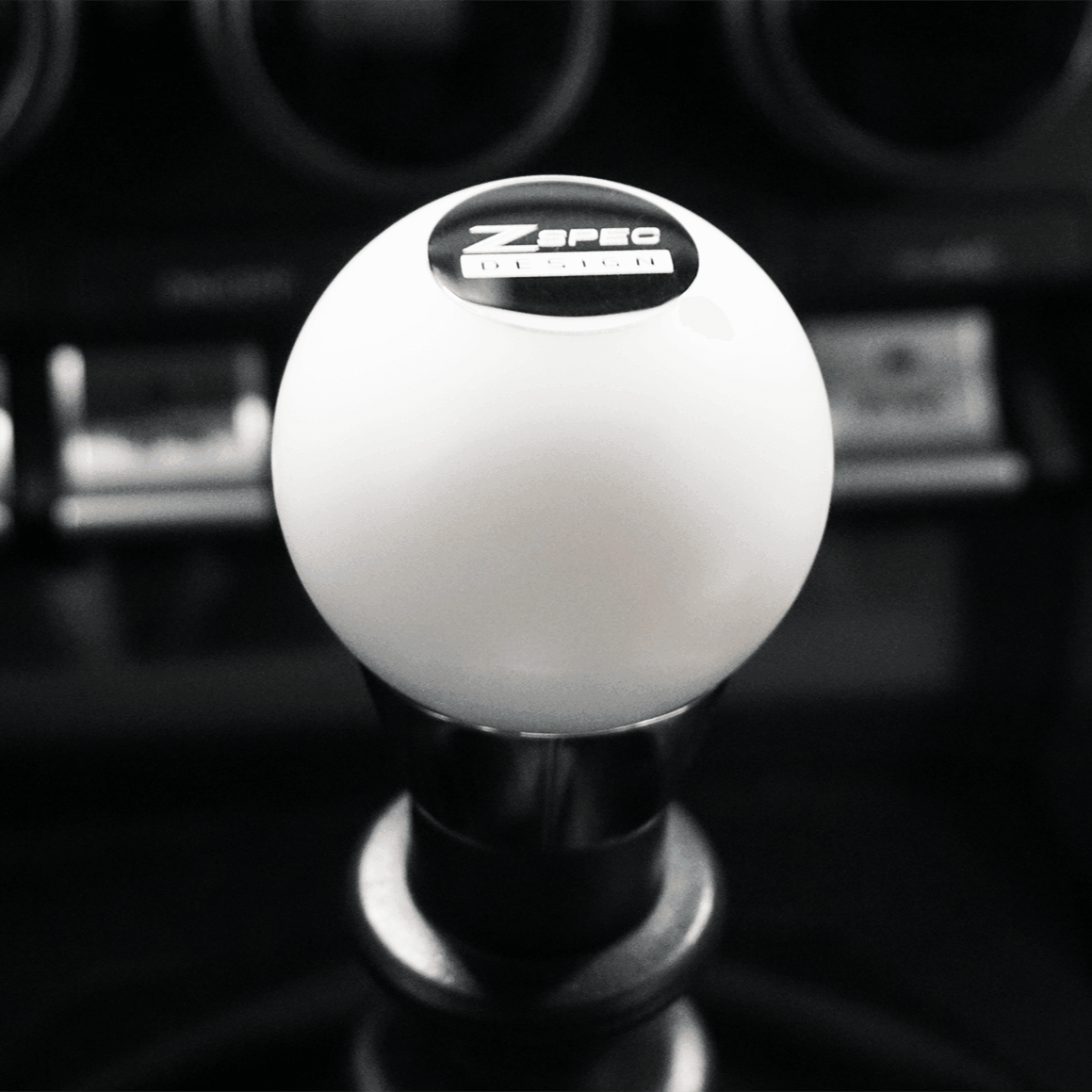 ZSPEC Shift Knob, M8-1.25, Delrin & Stainless, 6-Speed Shift Pattern Coin