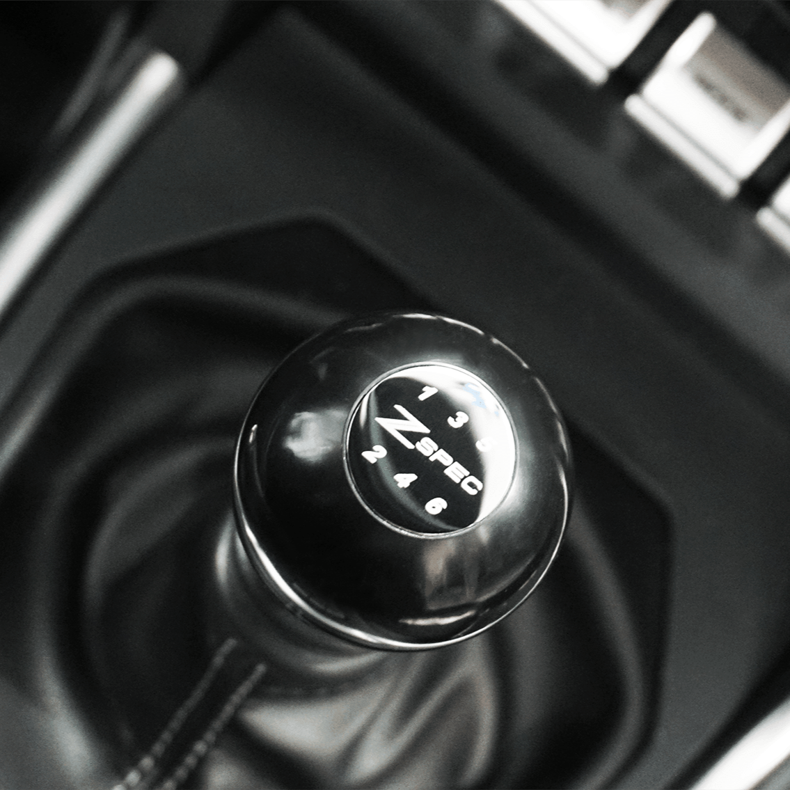 ZSPEC Shift Knob, M10-1.5, Delrin & Stainless, 5-Speed Shift Pattern Coin