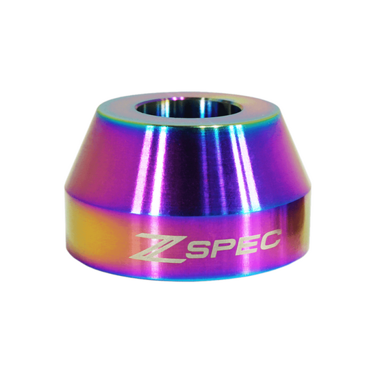ZSPEC Shift Boot Knob Finisher, Burned Grade-5 Titanium, 20mm Tall,