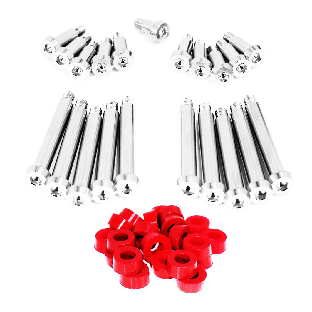 ZSPEC Shoulder-Bolt Timing Covers Fasteners w/ Bushings, Nissan 300zx Z32, Titanium