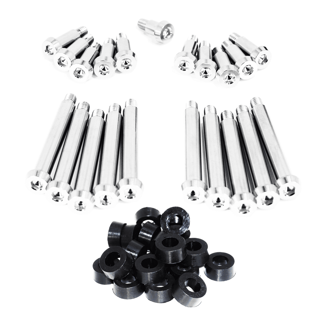 ZSPEC Shoulder-Bolt Timing Covers Fasteners w/ Bushings, Nissan 300zx Z32, Titanium