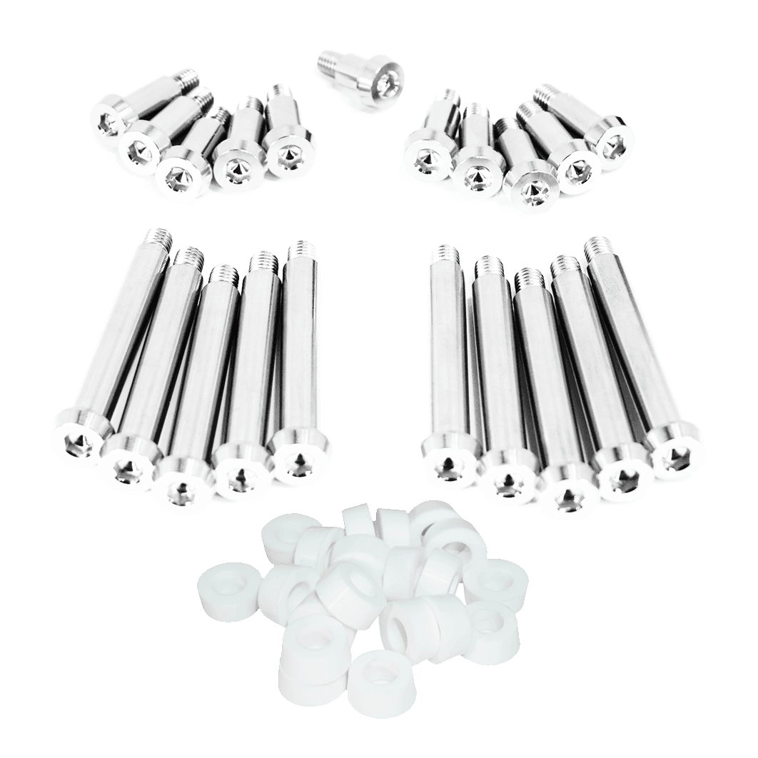 ZSPEC Shoulder-Bolt Timing Covers Fasteners w/ Bushings, Nissan 300zx Z32, Titanium