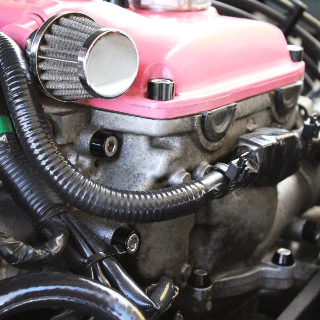 ZSPEC "Stage 2" Dress Up Bolts® Fastener Kit for '95-98 Nissan 240SX S14, Stainless & Billet