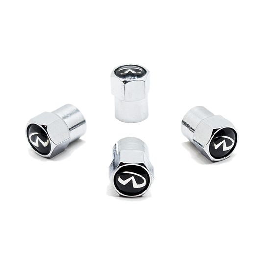 Chrome Valve Stem Tire Caps, Style: INFINITI