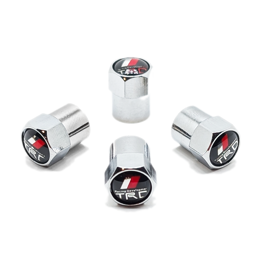 Chrome Valve Stem Tire Caps, Style: TRD