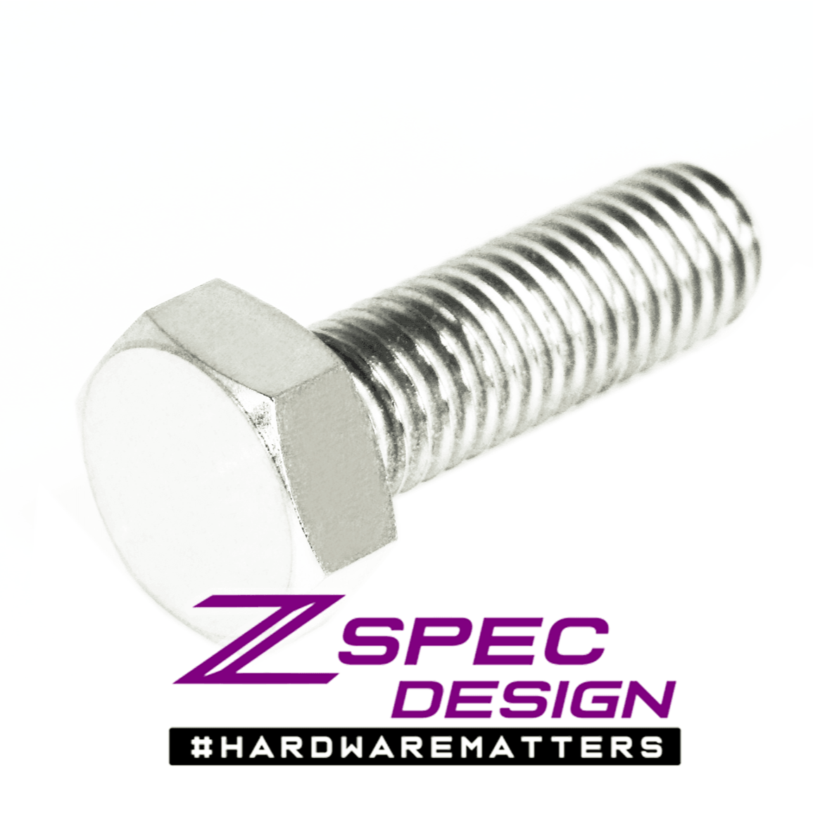 ZSPEC M8-1.25x25mm Hex-Bolt/Fastener, Titanium Grade-5, Per Each