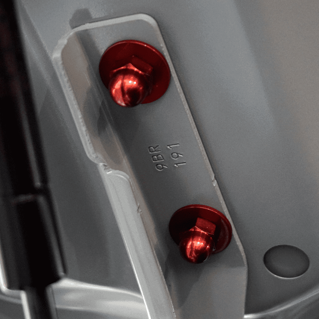 ZSPEC Hood Latch & Hinges Fasteners for '22+ Nissan Frontier D41, Titanium & Billet