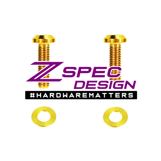 ZSPEC Throttle Cable Bracket Hardware Kit, Nissan SR20(DE/DET), Grade-5 Titanium