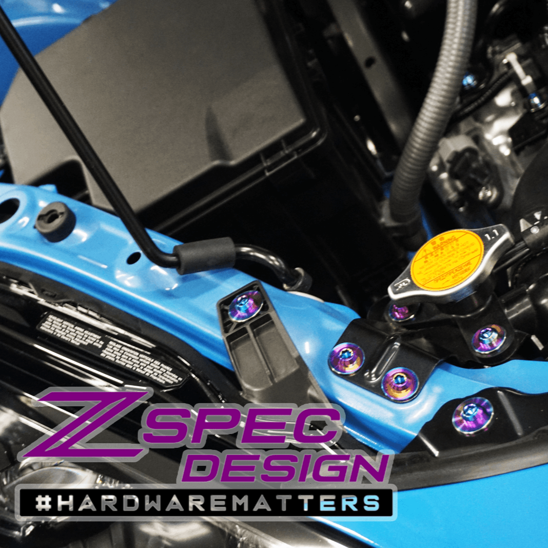 ZSPEC "Stage 3" Dress Up Bolts® Fastener Kit for '22+ Toyota GR86 & Subaru BRZ, Titanium