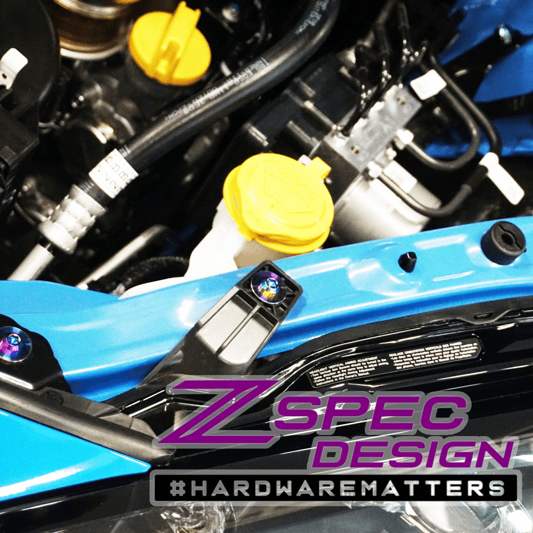 ZSPEC "Stage 2" Dress Up Bolts® Fastener Kit for '22+ Toyota GR86 & Subaru BRZ, Titanium