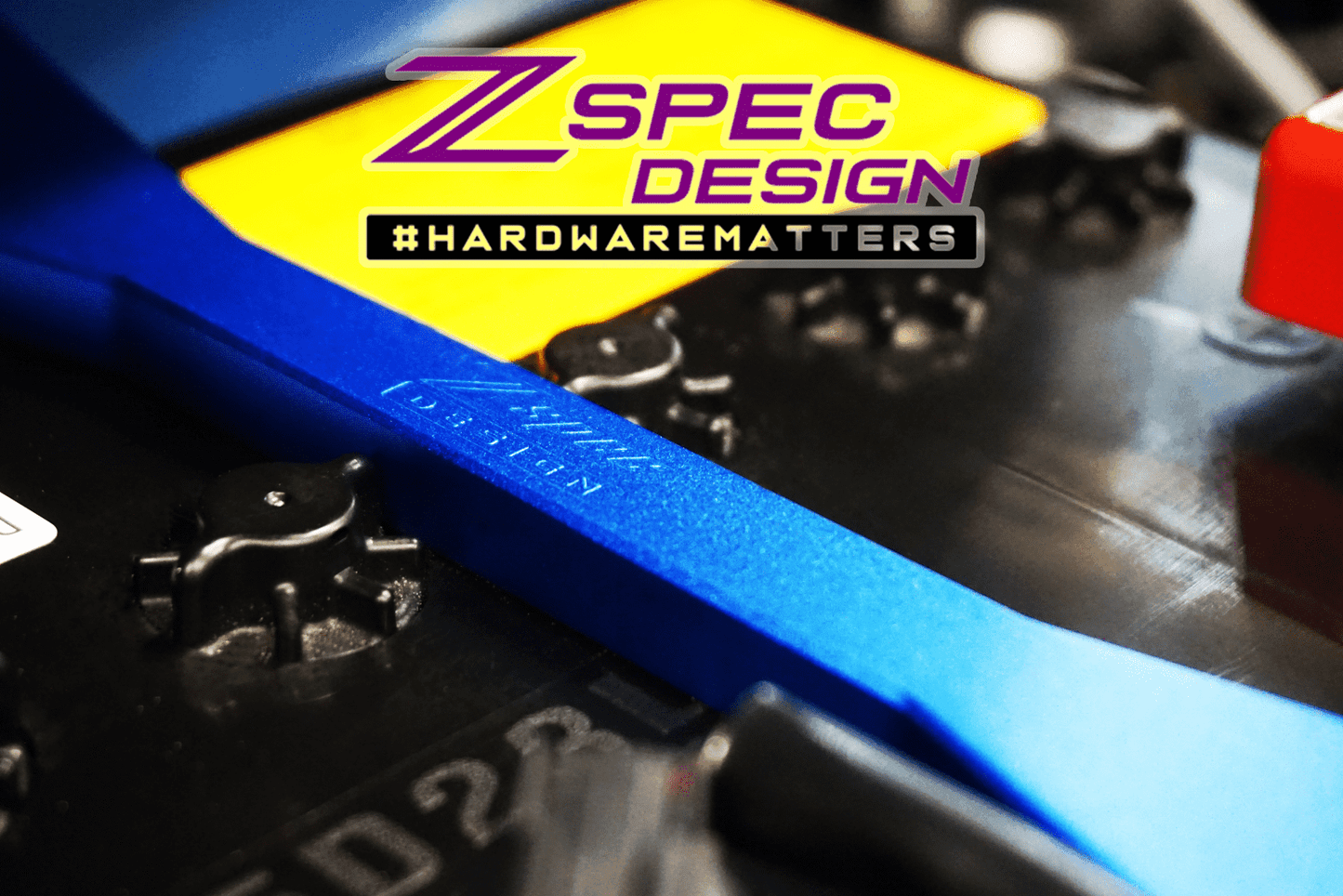 ZSPEC Battery Hold Down/Bracket, Billet Aluminum & Anodized, for use with factory rods