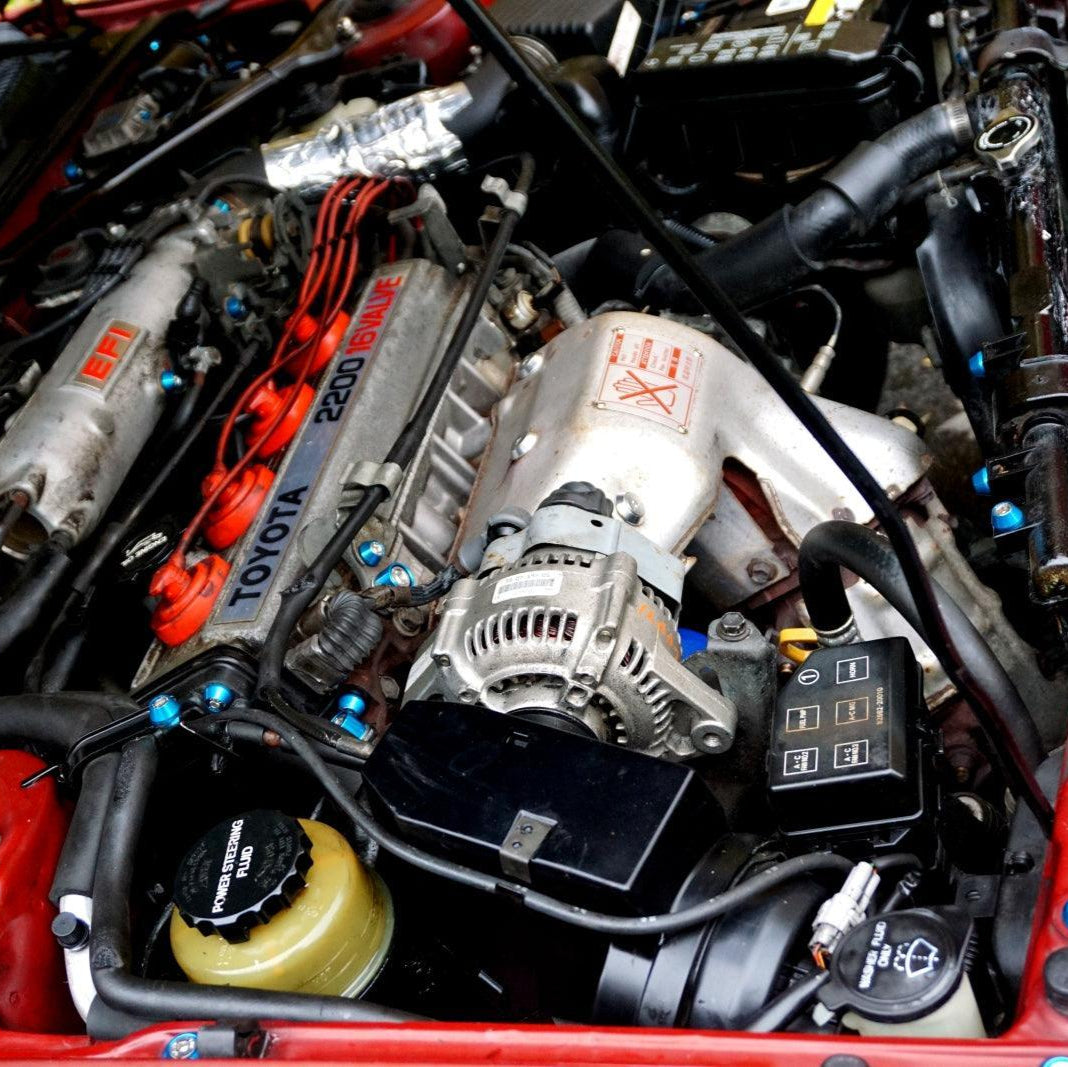 ZSPEC "Stage 3" Dress Up Bolts® Fastener Kit for '89-93 Toyota Celica 5S-FE, Stainless & Billet