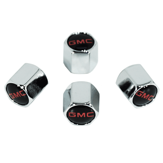 Chrome Valve Stem Tire Caps, Style: GMC