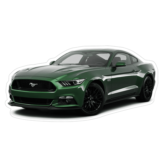 Ford Mustang S197 Sports Car Vinyl Decal / Sticker, Green