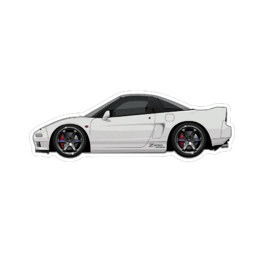 Acura Gen-1 NSX Sports Car Vinyl Decal / Sticker, White