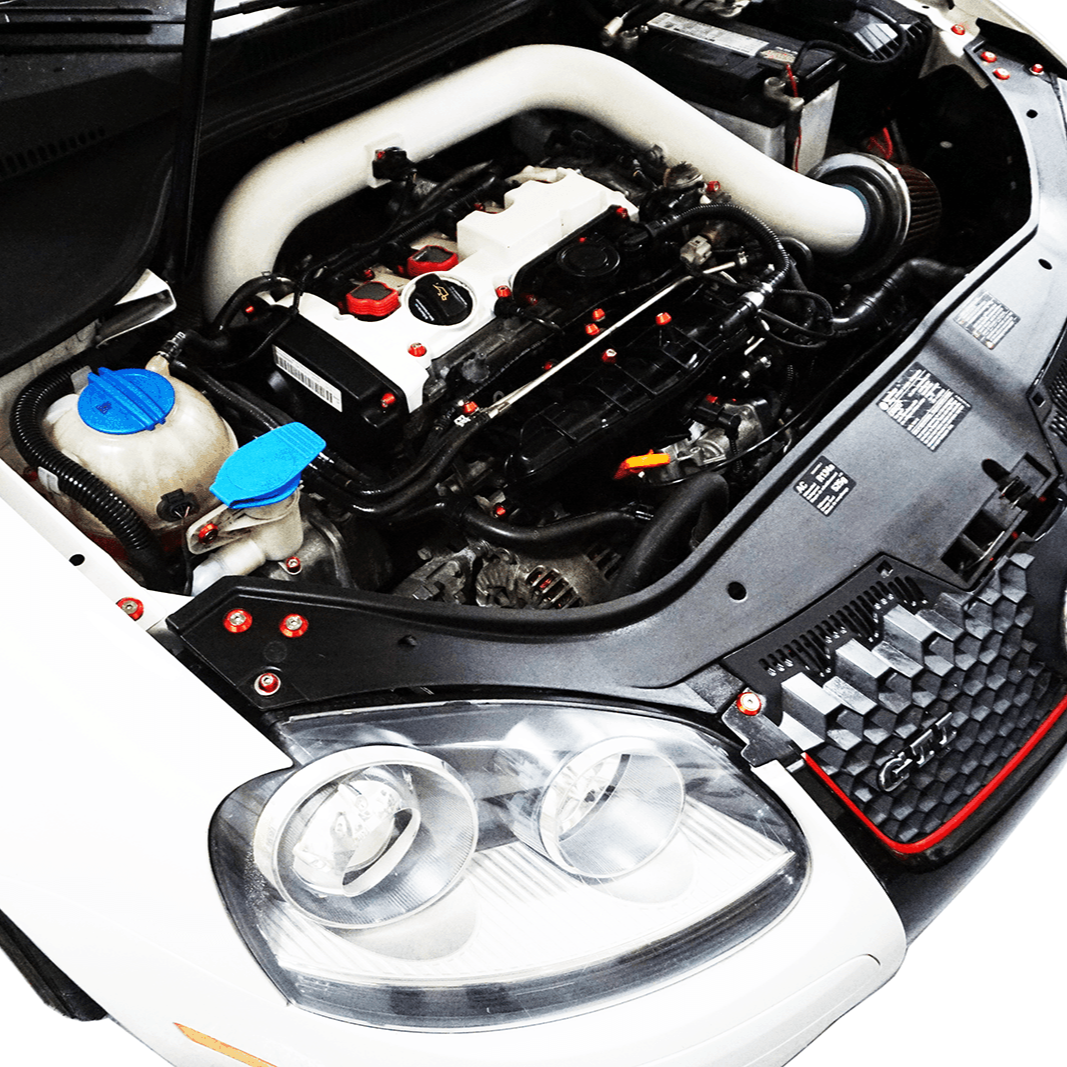 ZSPEC "Stage 3" Dress Up Bolts® Fastener Kit for '05-10 VW Golf MK5, Stainless & Billet