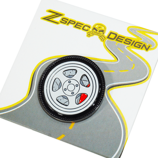 ZSPEC Wheel Pin - 5-Spoke Design - great for Lapels, Hats, Backpacks
