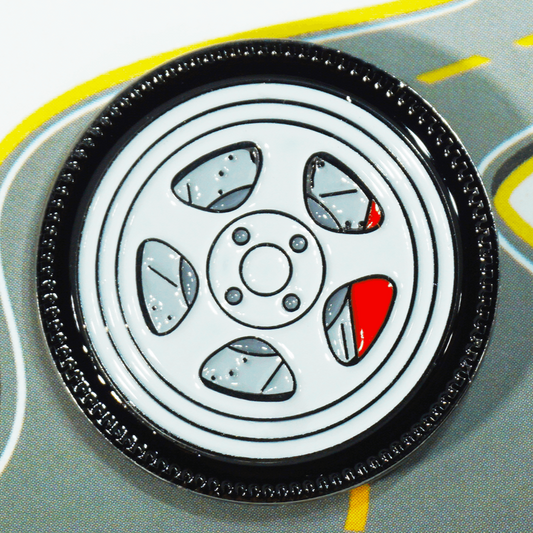 ZSPEC Wheel Pin - 5-Spoke Design - great for Lapels, Hats, Backpacks