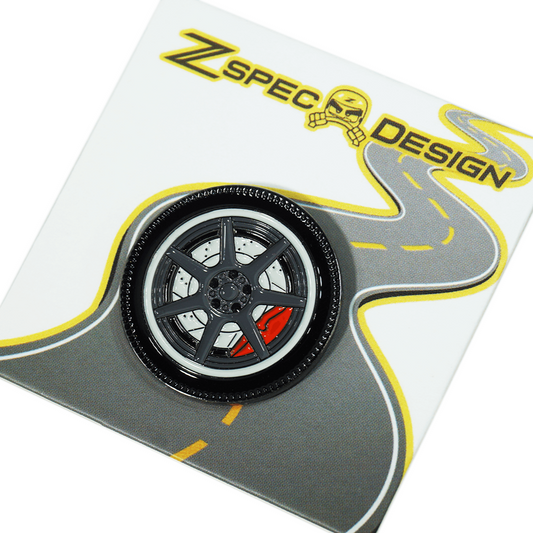 ZSPEC Wheel Pin - 7-Spoke Design - great for Lapels, Hats, Backpacks
