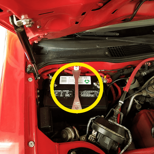 ZSPEC Battery Hold Down/Bracket Kit for Nissan Z31 300zx '84-89, Billet, w/ Stainless Hardware
