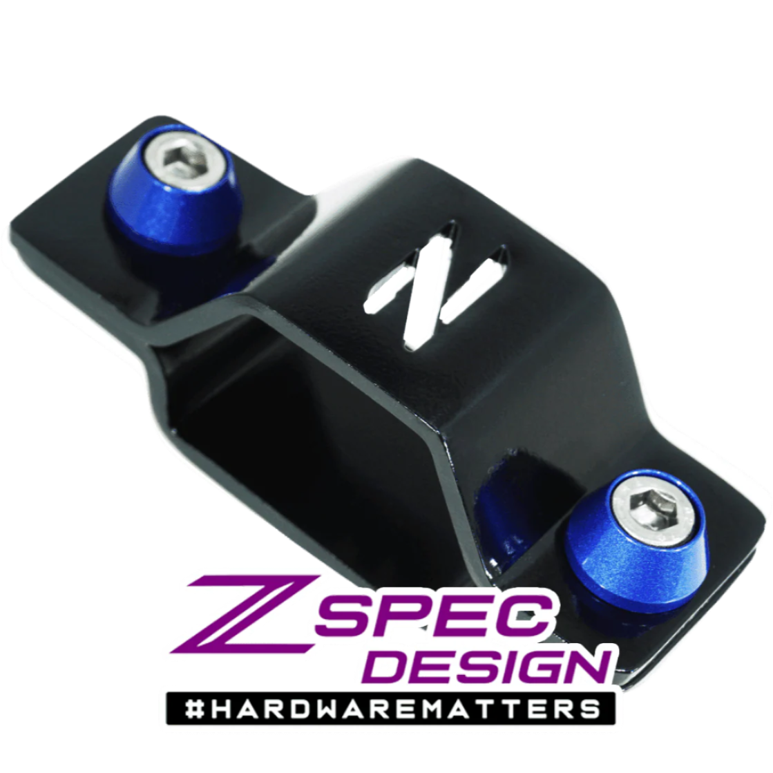 ZSPEC Battery Cable Bracket for '90-99 Nissan 300zx Z32, Black Powdercoat