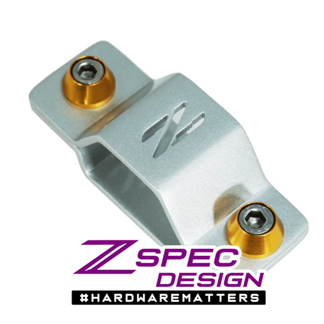 ZSPEC Battery Cable Bracket for '90-99 Nissan 300zx Z32, Stainless Steel, Silver Finish