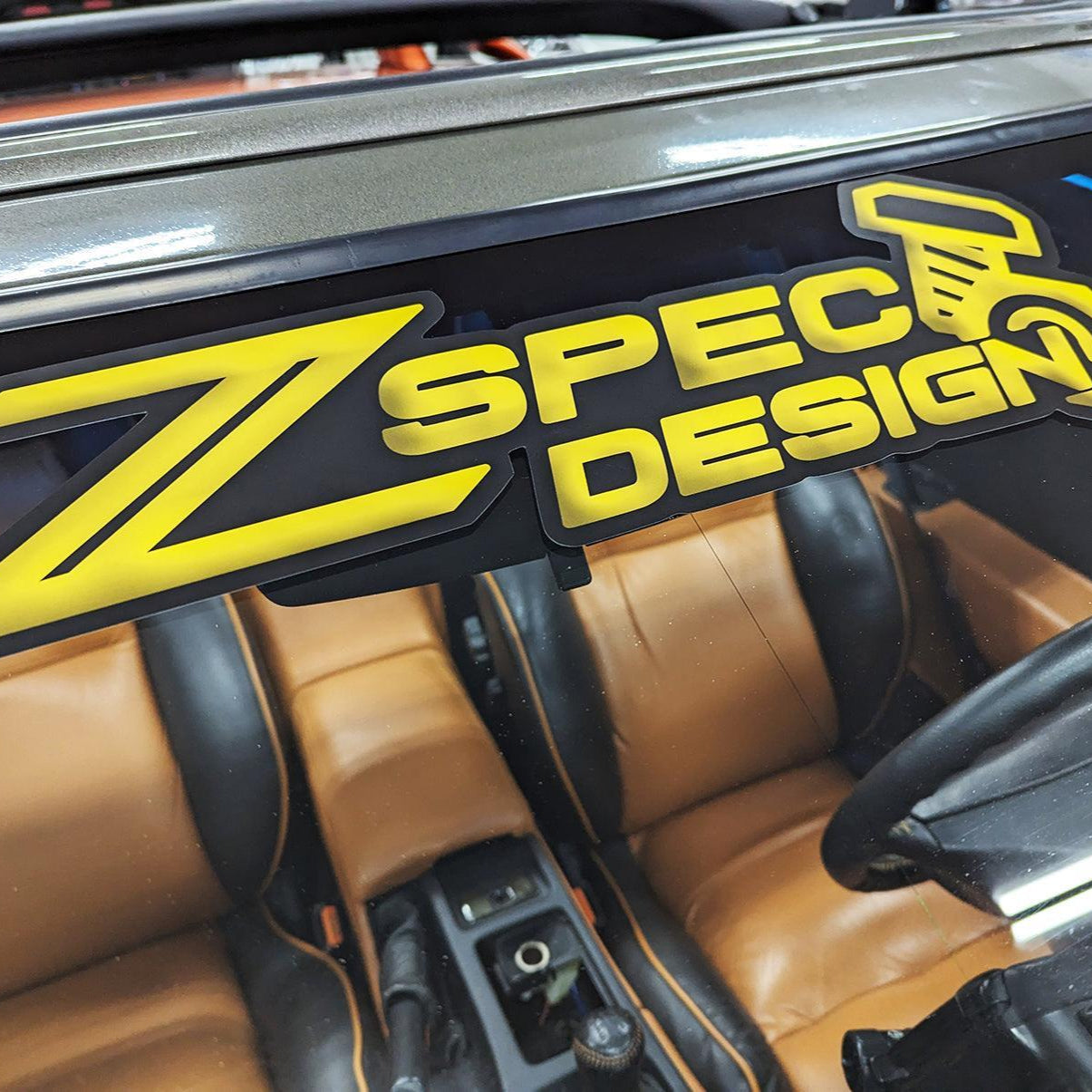 Windshield Banner, ZSPEC Design, Vinyl Sticker Decal, ~16" x  6"