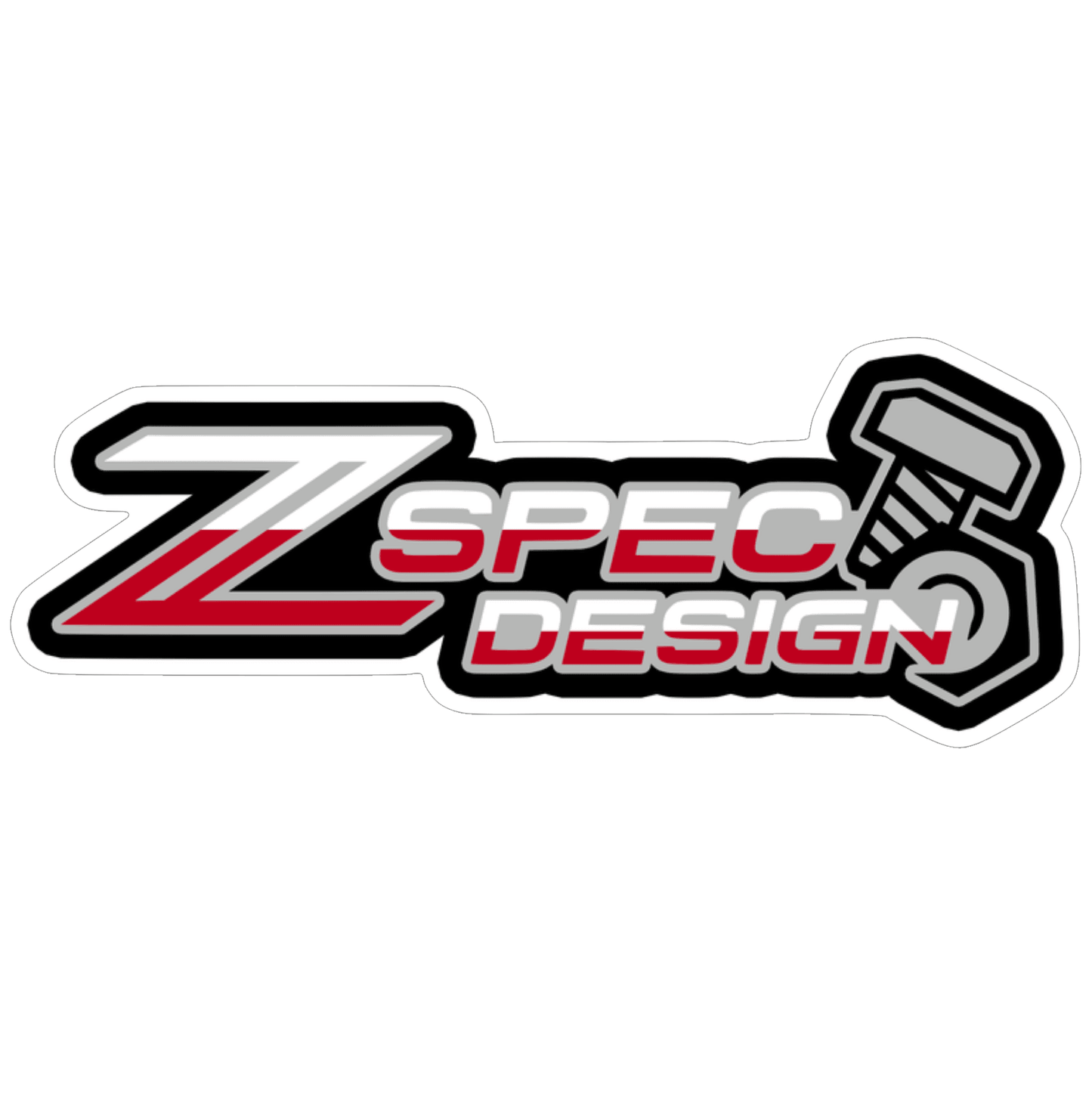 Windshield Banner, ZSPEC Design, Vinyl Sticker Decal, ~16" x  6"