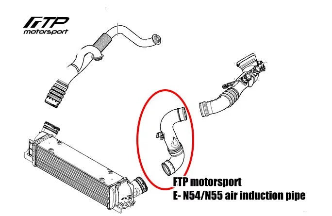 FTP Air Induction Pipe || N54/N55 (E9X)