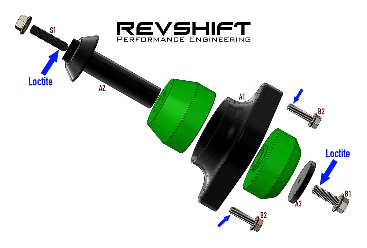 Revshift - Polyurethane Motor Mounts || E8X,E9X N5X